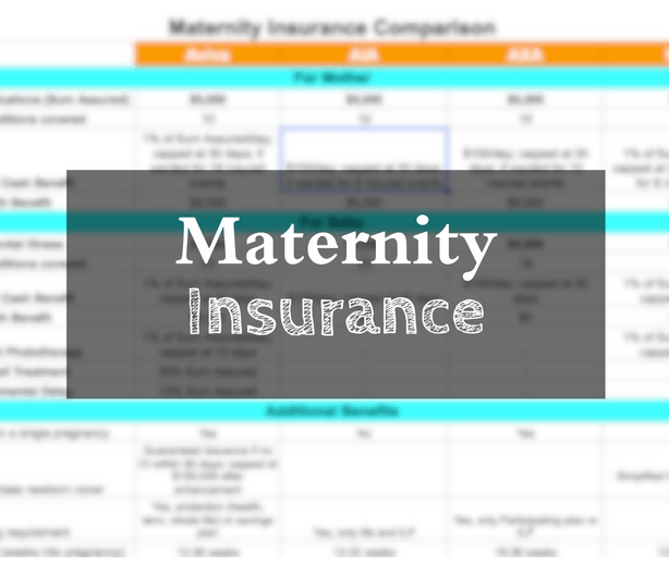 pregnancy insurance comparison singapore